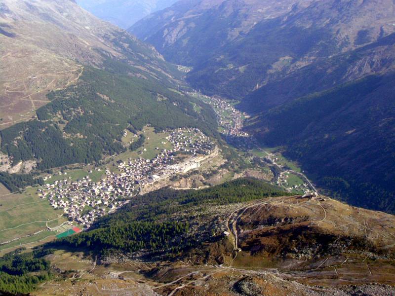 Saas Fee aus Mittaghorn