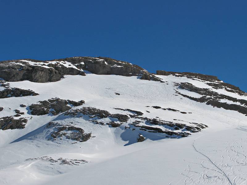 Daubenhorn mit Kreuz in Sicht