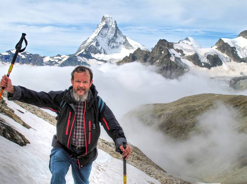 Schöne Kulisse im Aufstieg