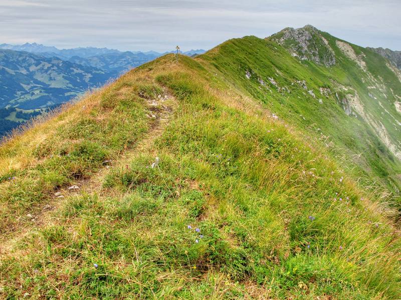 Der Grat zwischen Möntschelespitz und Homad