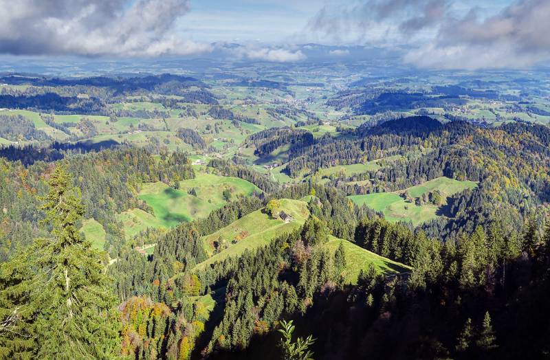 Blick nach Norden Richtung Luthern Bad