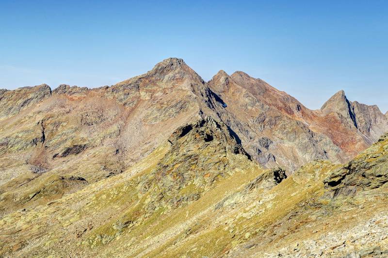 Die bekannten Gipfel der Region