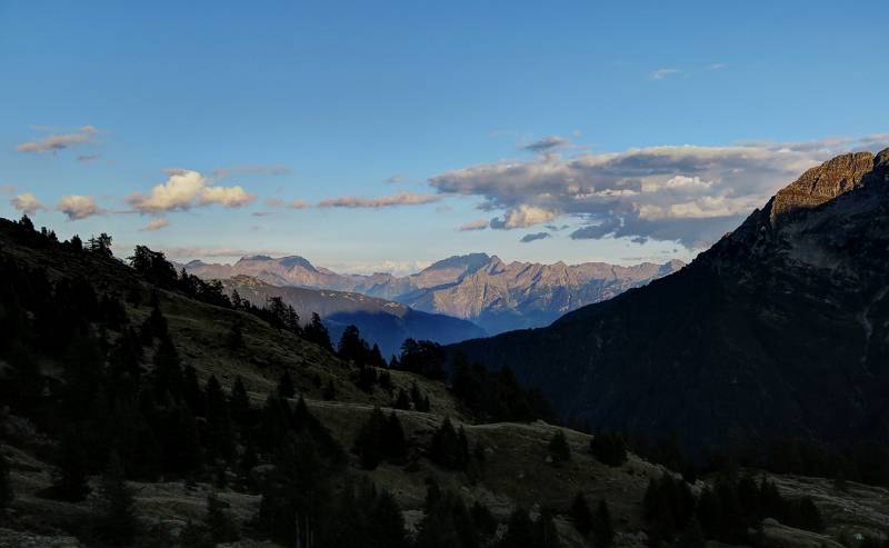 Abendstimmung in der Hütte