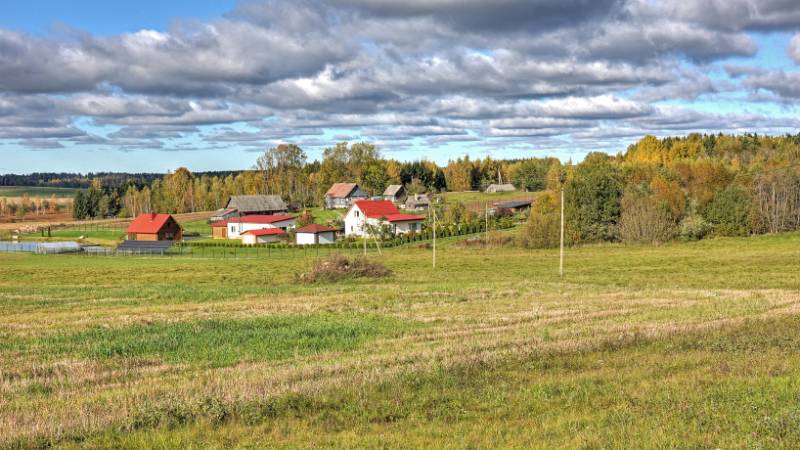Gyvenvietė žvelgiant nuo Aukštojo kalno apžvalgos bokšto