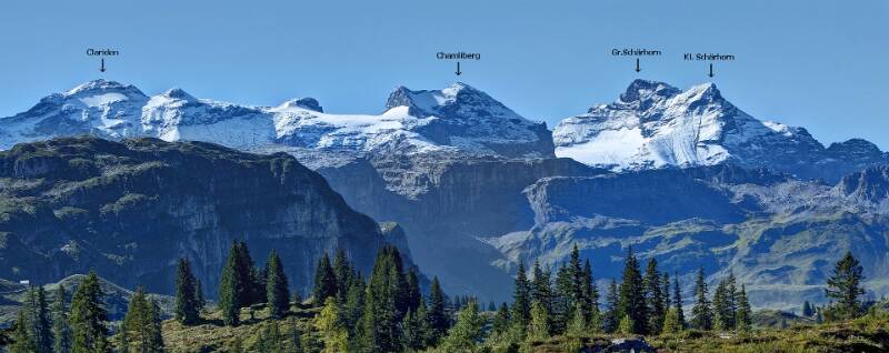Clariden, Chamliberg und Schärhörner