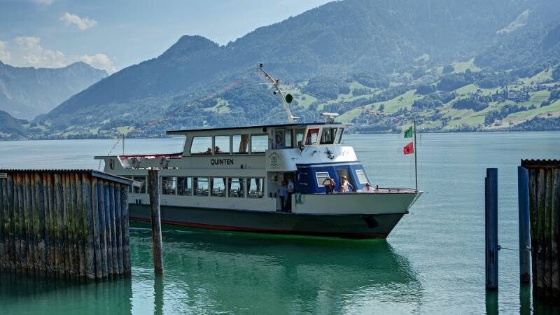 Mit dem Schiff zurück nach Weesen