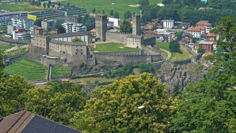 Castel Grande im Zoom
