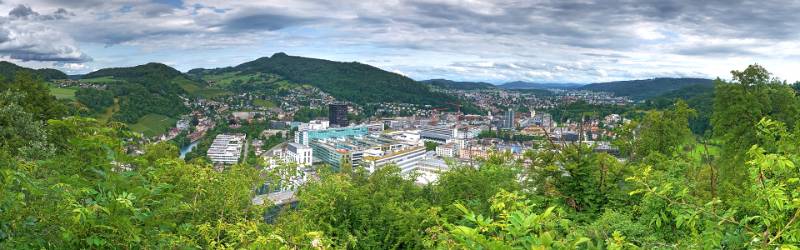 Baden vom Martinsberg-Chänzeli aus