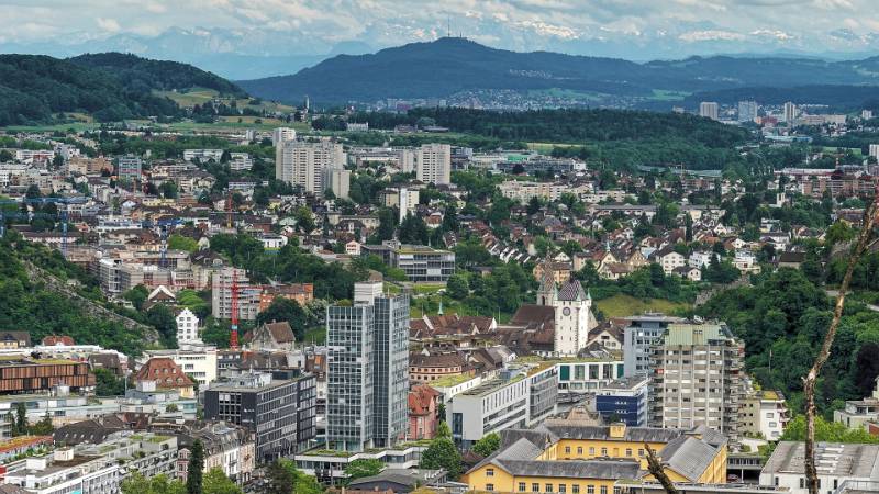 Blick bis zum Uetliberg