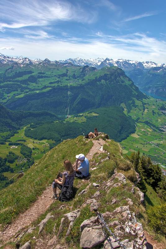 Blick Richtung Stoff und Fronalpstock