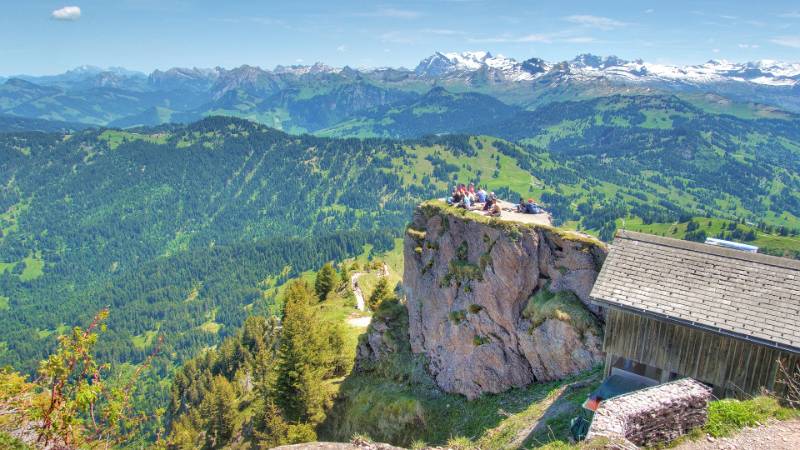 Heli Landeplatz als schöner Spot für die Pause