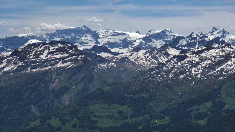 Tödi. Clariden, Chammliberg, Gross Schärhorn und Chli Schärhorn