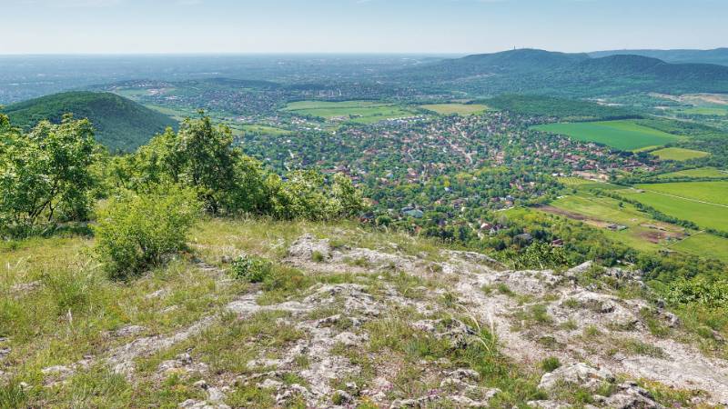 Das Start-Dorf vom Aussichtspunkt
