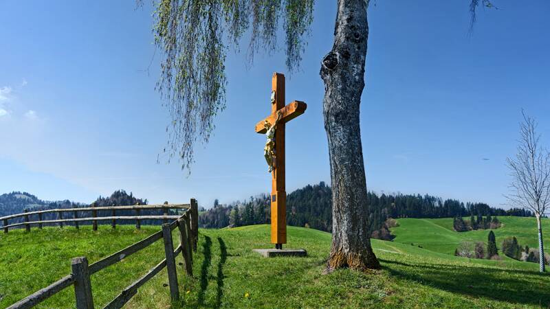 Das Kreuz bei Heubergkapelle