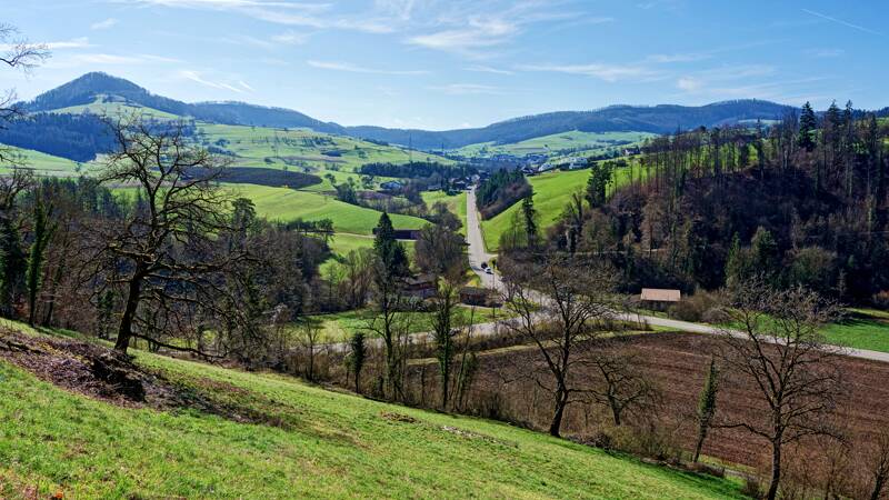 Aussichtspunkt oberhalb von Mettau